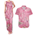 Australia Breast Cancer Awareness Couples Matching Tank Maxi Dress and Hawaiian Shirt Think Pink Cockatoos Ribbon - Aussie Hoodie