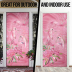 Australia Breast Cancer Awareness Door Cover Think Pink Cockatoos Ribbon - Aussie Hoodie