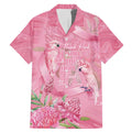 Australia Breast Cancer Awareness Family Matching Mermaid Dress and Hawaiian Shirt Think Pink Cockatoos Ribbon - Aussie Hoodie