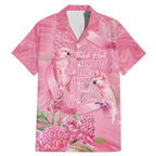 Australia Breast Cancer Awareness Family Matching Mermaid Dress and Hawaiian Shirt Think Pink Cockatoos Ribbon - Aussie Hoodie