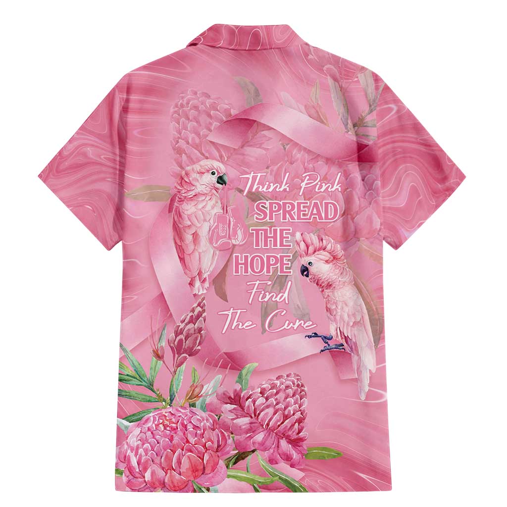 Australia Breast Cancer Awareness Family Matching Mermaid Dress and Hawaiian Shirt Think Pink Cockatoos Ribbon - Aussie Hoodie
