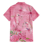 Australia Breast Cancer Awareness Family Matching Mermaid Dress and Hawaiian Shirt Think Pink Cockatoos Ribbon - Aussie Hoodie