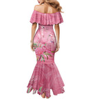 Australia Breast Cancer Awareness Family Matching Mermaid Dress and Hawaiian Shirt Think Pink Cockatoos Ribbon - Aussie Hoodie