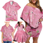 Australia Breast Cancer Awareness Family Matching Off Shoulder Short Dress and Hawaiian Shirt Think Pink Cockatoos Ribbon - Aussie Hoodie
