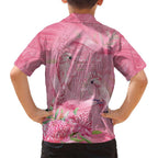 Australia Breast Cancer Awareness Family Matching Off Shoulder Short Dress and Hawaiian Shirt Think Pink Cockatoos Ribbon - Aussie Hoodie