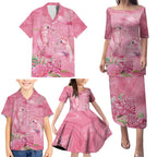 Australia Breast Cancer Awareness Family Matching Puletasi and Hawaiian Shirt Think Pink Cockatoos Ribbon - Aussie Hoodie