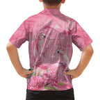 Australia Breast Cancer Awareness Family Matching Short Sleeve Bodycon Dress and Hawaiian Shirt Think Pink Cockatoos Ribbon - Aussie Hoodie