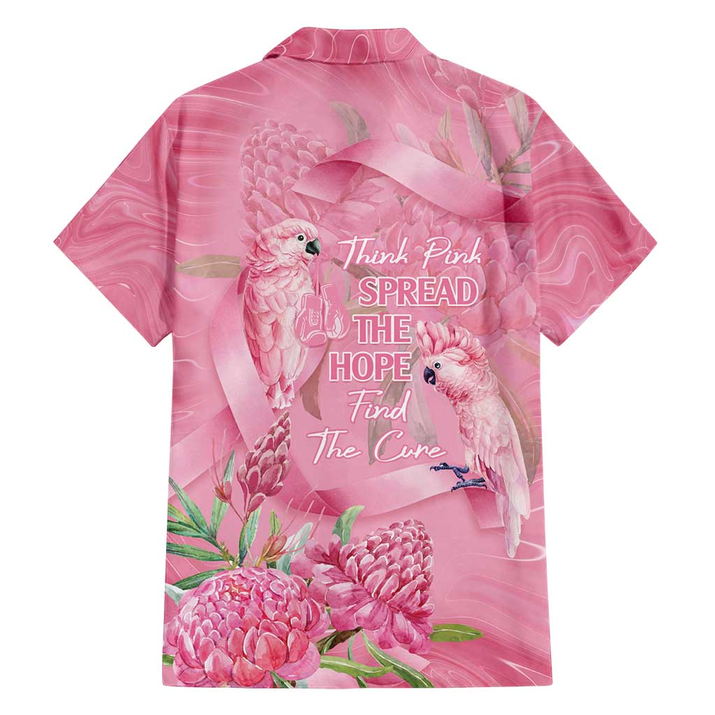 Australia Breast Cancer Awareness Family Matching Summer Maxi Dress and Hawaiian Shirt Think Pink Cockatoos Ribbon - Aussie Hoodie