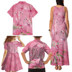 Australia Breast Cancer Awareness Family Matching Tank Maxi Dress and Hawaiian Shirt Think Pink Cockatoos Ribbon - Aussie Hoodie