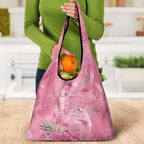 Australia Breast Cancer Awareness Grocery Bag Think Pink Cockatoos Ribbon - Aussie Hoodie