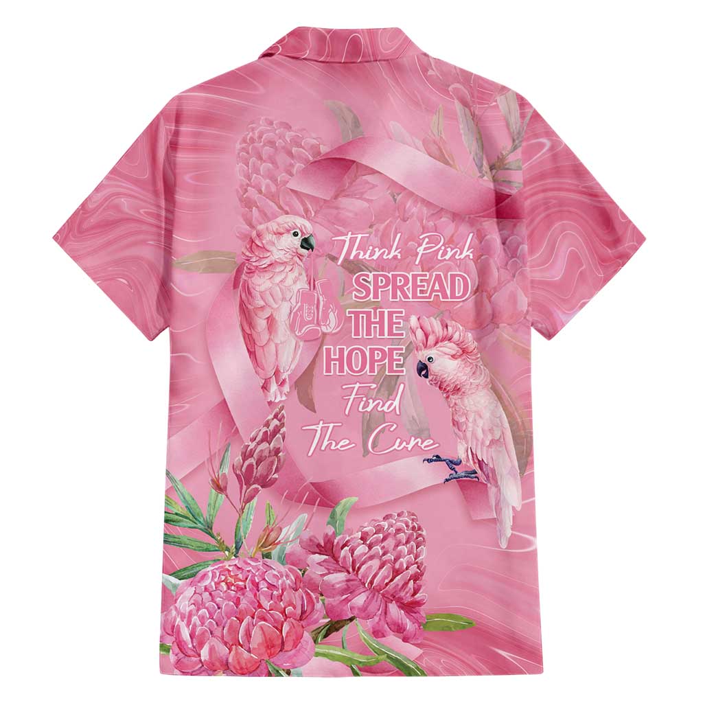 Australia Breast Cancer Awareness Hawaiian Shirt Think Pink Cockatoos Ribbon - Aussie Hoodie
