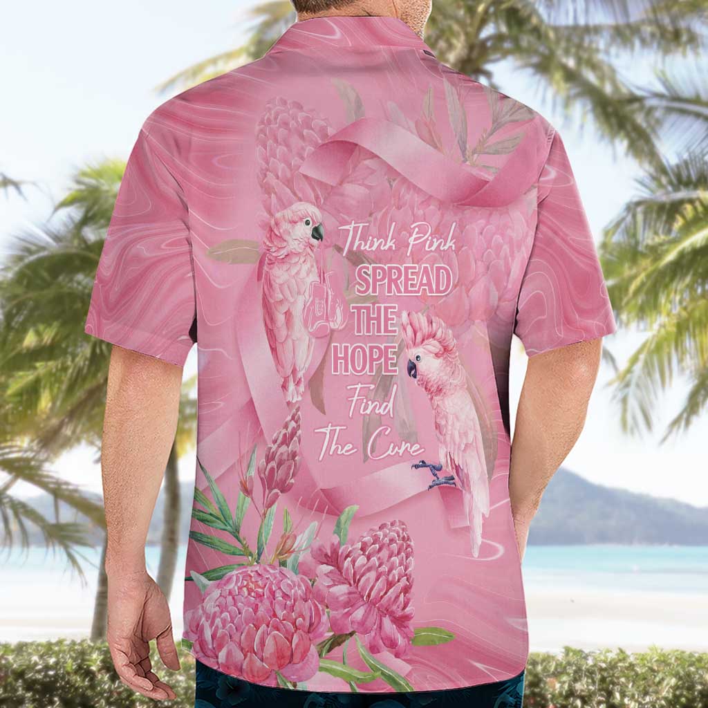 Australia Breast Cancer Awareness Hawaiian Shirt Think Pink Cockatoos Ribbon - Aussie Hoodie