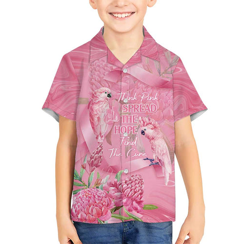 Australia Breast Cancer Awareness Hawaiian Shirt Think Pink Cockatoos Ribbon - Aussie Hoodie