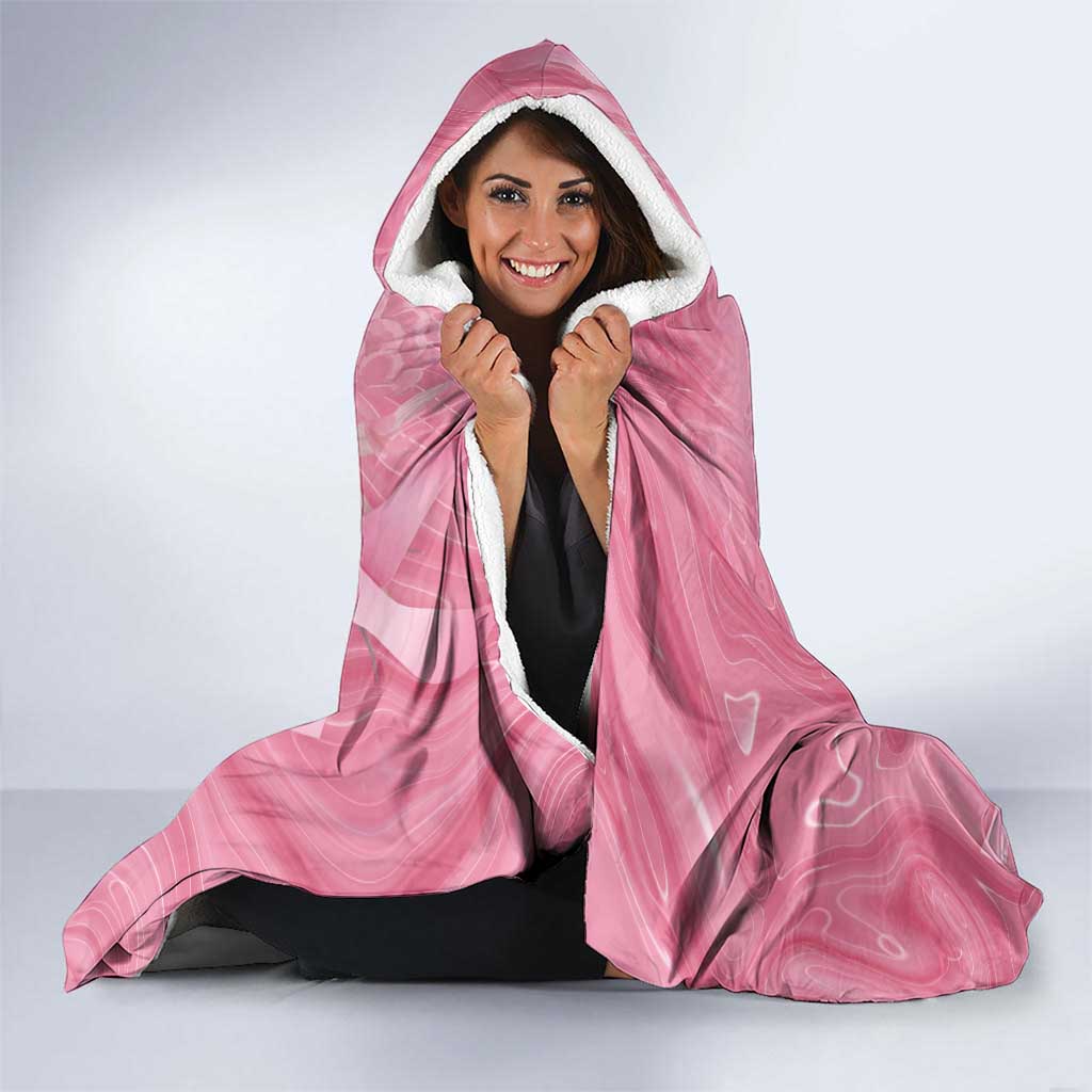Australia Breast Cancer Awareness Hooded Blanket Think Pink Cockatoos Ribbon - Aussie Hoodie