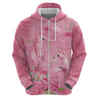Australia Breast Cancer Awareness Hoodie Think Pink Cockatoos Ribbon - Aussie Hoodie