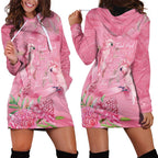 Australia Breast Cancer Awareness Hoodie Dress Think Pink Cockatoos Ribbon - Aussie Hoodie