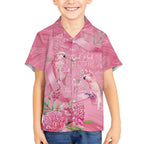 Australia Breast Cancer Awareness Kid Hawaiian Shirt Think Pink Cockatoos Ribbon - Aussie Hoodie
