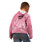 Australia Breast Cancer Awareness Kid Hoodie Think Pink Cockatoos Ribbon - Aussie Hoodie