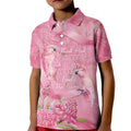 Australia Breast Cancer Awareness Kid Polo Shirt Think Pink Cockatoos Ribbon - Aussie Hoodie