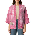 Australia Breast Cancer Awareness Kimono Think Pink Cockatoos Ribbon - Aussie Hoodie