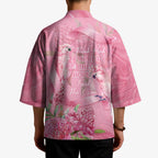 Australia Breast Cancer Awareness Kimono Think Pink Cockatoos Ribbon - Aussie Hoodie