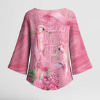 Australia Breast Cancer Awareness Kimono Sleeve Blouse Think Pink Cockatoos Ribbon - Aussie Hoodie