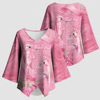 Australia Breast Cancer Awareness Kimono Sleeve Blouse Think Pink Cockatoos Ribbon - Aussie Hoodie