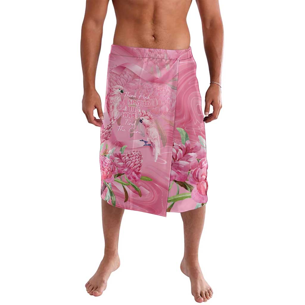 Australia Breast Cancer Awareness Lavalava Think Pink Cockatoos Ribbon - Aussie Hoodie