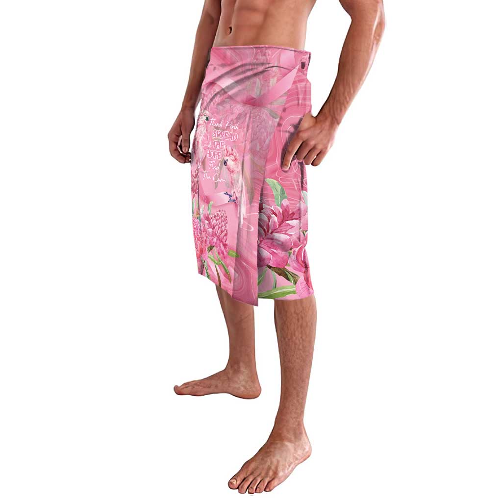 Australia Breast Cancer Awareness Lavalava Think Pink Cockatoos Ribbon - Aussie Hoodie