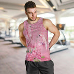 Australia Breast Cancer Awareness Men Tank Top Think Pink Cockatoos Ribbon - Aussie Hoodie