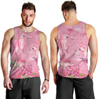 Australia Breast Cancer Awareness Men Tank Top Think Pink Cockatoos Ribbon - Aussie Hoodie
