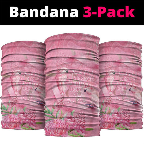 Australia Breast Cancer Awareness Neck Gaiter Think Pink Cockatoos Ribbon - Aussie Hoodie