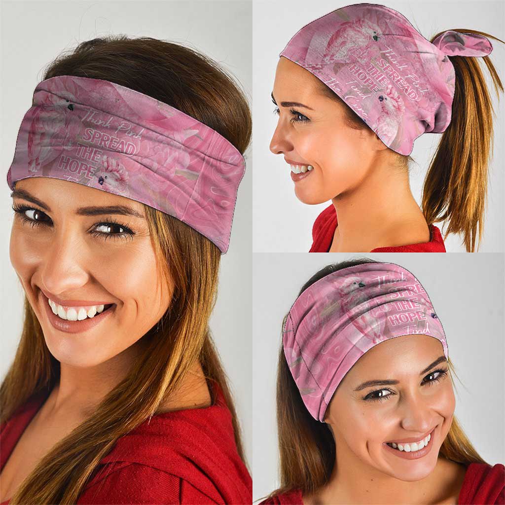 Australia Breast Cancer Awareness Neck Gaiter Think Pink Cockatoos Ribbon - Aussie Hoodie