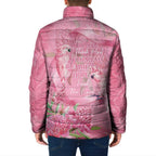 Australia Breast Cancer Awareness Padded Jacket Think Pink Cockatoos Ribbon - Aussie Hoodie