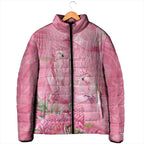 Australia Breast Cancer Awareness Padded Jacket Think Pink Cockatoos Ribbon - Aussie Hoodie