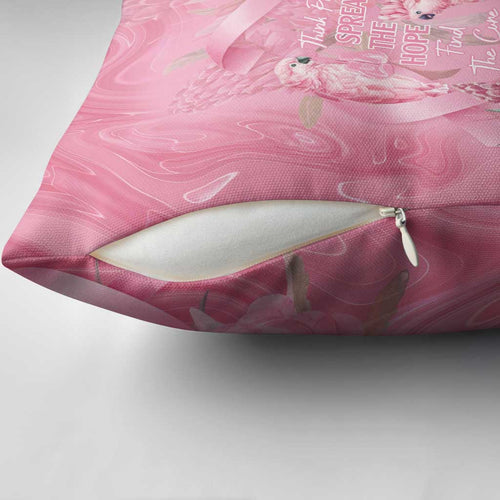 Australia Breast Cancer Awareness Pillow Cover Think Pink Cockatoos Ribbon - Aussie Hoodie