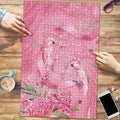 Australia Breast Cancer Awareness Puzzle Think Pink Cockatoos Ribbon - Aussie Hoodie
