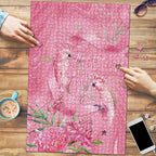Australia Breast Cancer Awareness Puzzle Think Pink Cockatoos Ribbon - Aussie Hoodie