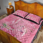Australia Breast Cancer Awareness Quilt Bed Set Think Pink Cockatoos Ribbon - Aussie Hoodie