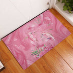 Australia Breast Cancer Awareness Rubber Doormat Think Pink Cockatoos Ribbon - Aussie Hoodie