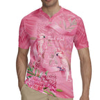 Australia Breast Cancer Awareness Rugby Jersey Think Pink Cockatoos Ribbon - Aussie Hoodie