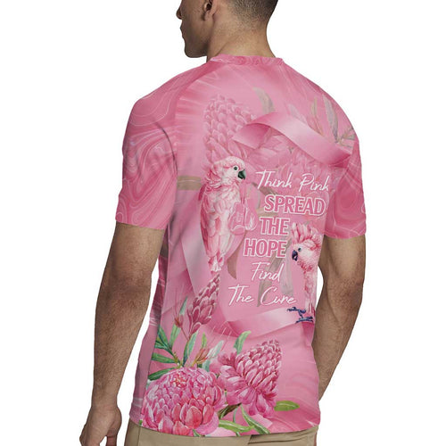 Australia Breast Cancer Awareness Rugby Jersey Think Pink Cockatoos Ribbon - Aussie Hoodie