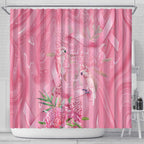 Australia Breast Cancer Awareness Shower Curtain Think Pink Cockatoos Ribbon - Aussie Hoodie