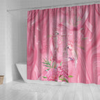 Australia Breast Cancer Awareness Shower Curtain Think Pink Cockatoos Ribbon - Aussie Hoodie
