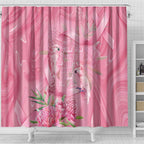 Australia Breast Cancer Awareness Shower Curtain Think Pink Cockatoos Ribbon - Aussie Hoodie