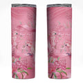 Australia Breast Cancer Awareness Skinny Tumbler Think Pink Cockatoos Ribbon - Aussie Hoodie