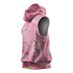 Australia Breast Cancer Awareness Sleeveless Hoodie Think Pink Cockatoos Ribbon - Aussie Hoodie