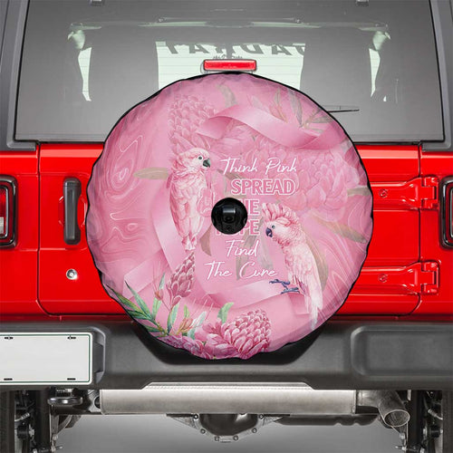 Australia Breast Cancer Awareness Spare Tire Cover Think Pink Cockatoos Ribbon - Aussie Hoodie