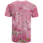 Australia Breast Cancer Awareness T Shirt Think Pink Cockatoos Ribbon - Aussie Hoodie