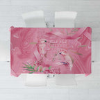 Australia Breast Cancer Awareness Tablecloth Think Pink Cockatoos Ribbon - Aussie Hoodie